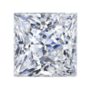 Moissanite - Princess Cut (Certified)