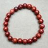 Strength and Protection: Red Jasper and Black Tourmaline Bracelet Bundle with Selenite Plate for Charging
