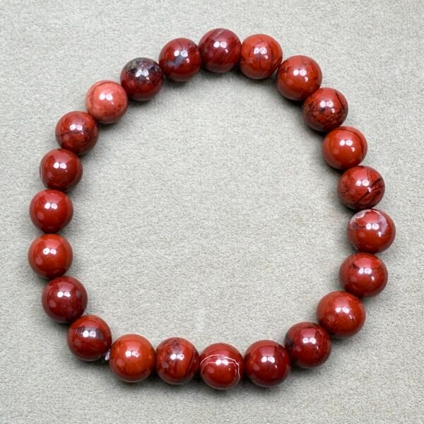 IMG_3091 Red Jasper Handmade Bracelet (Laboratory Certified)
