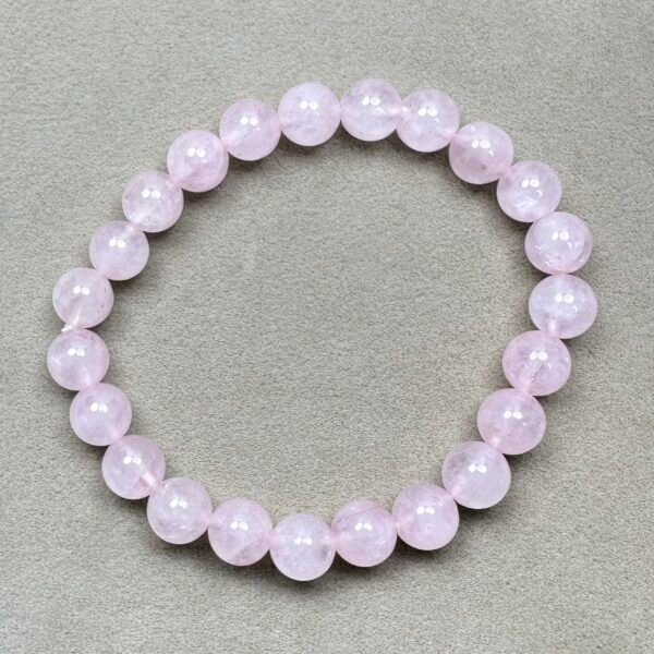 Harmony and Healing: Amethyst and Rose Quartz Bracelet Bundle with Selenite Plate for Charging