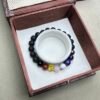 7 Chakra Handmade Bracelet with Pyrite and Natural Lava Stone (Laboratory Certified)