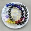 Money Magnet Bundle - 7 Chakra Bracelet, Pyrite Bracelet and Selenite Plate