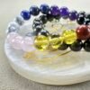 Money Magnet Bundle - 7 Chakra Bracelet, Pyrite Bracelet and Selenite Plate