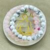 Serene Hearts Bundle (For Love and Peace): Howlite and Rose Quartz Bracelet Bundle with Selenite Plate for Charging