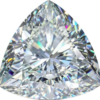 Moissanite - Trillion Cut (Certified)