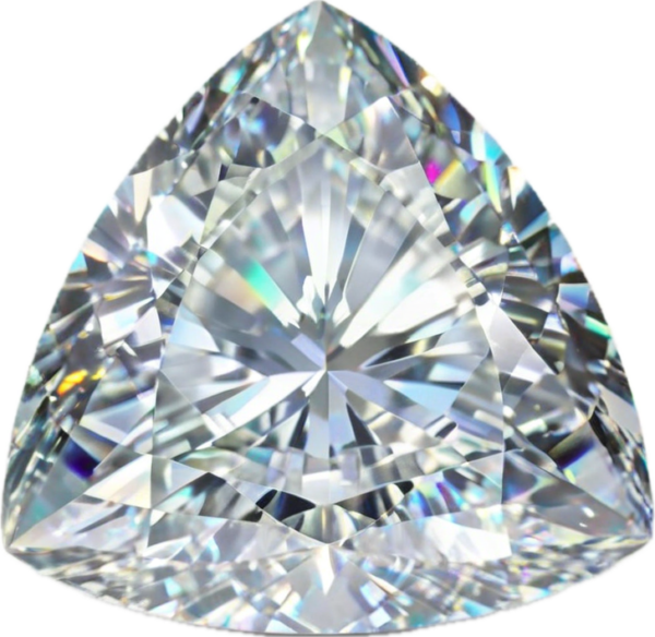 Moissanite - Trillion Cut (Certified)